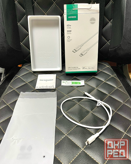 Кабель iPhone Lightning - Ugreen, 0.5 м, 60 Вт, 3A, 480 Мбит, PD, MFI Донецк - изображение 2