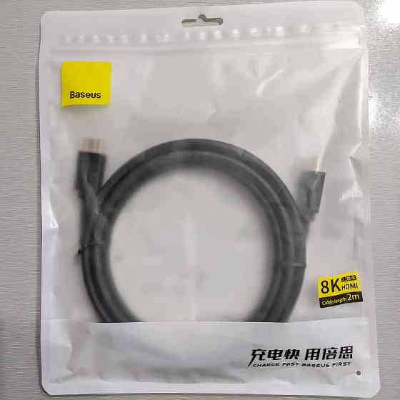 HDMI-кабель Baseus 2.1 Adapter Cable 8K CAKGQ-J01, 1 м, цифровой аудио-видео Донецк