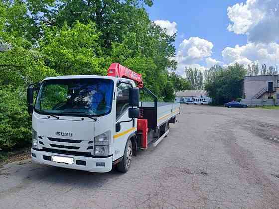 Услуги манипулятора ISUZU, 5 тонн, длина кузова 6 метров. Автовышка (люлька) 13 метров Донецк
