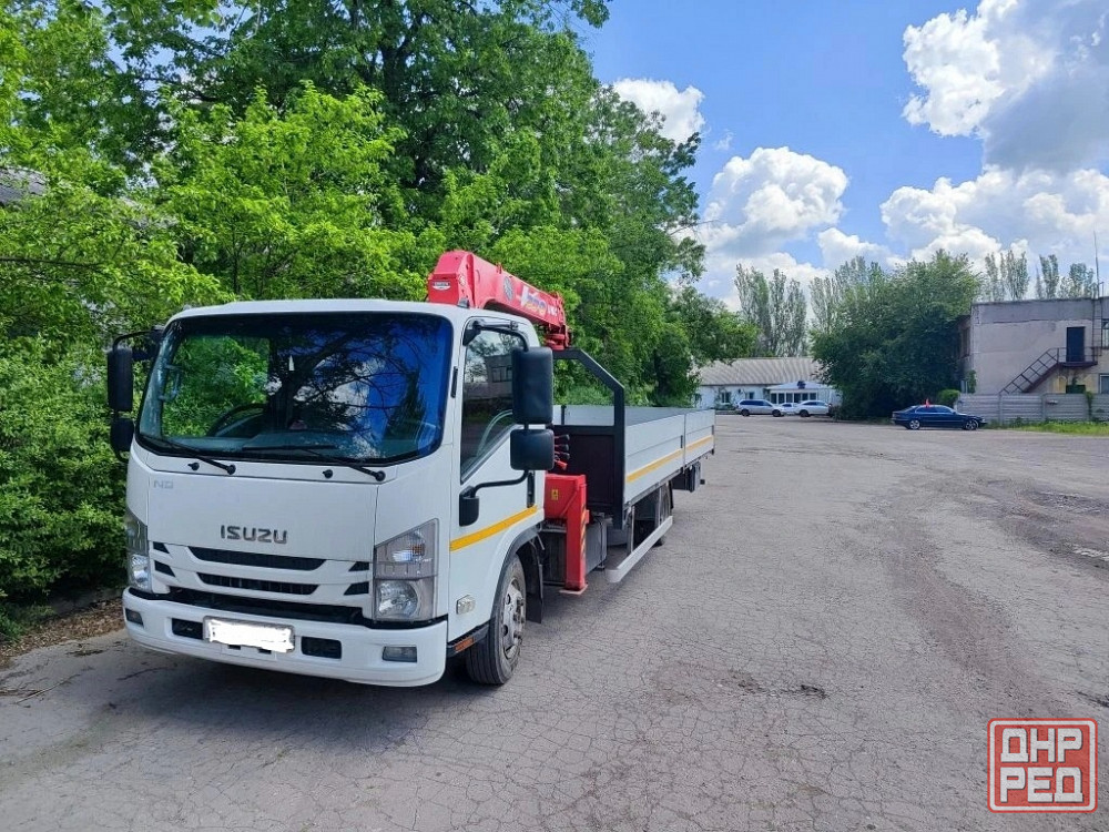 Услуги манипулятора ISUZU, 5 тонн, длина кузова 6 метров. Автовышка (люлька) 13 метров Донецк - изображение 2
