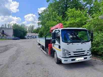 Услуги манипулятора ISUZU, 5 тонн, длина кузова 6 метров. Автовышка (люлька) 13 метров Донецк