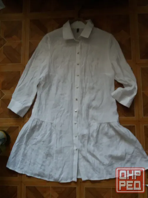 Продам платье халат белого цвета р. 50-52 (xl) Донецк - изображение 5