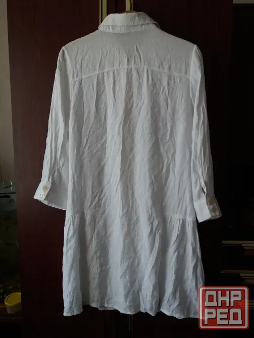 Продам платье халат белого цвета р. 50-52 (xl) Донецк - изображение 2