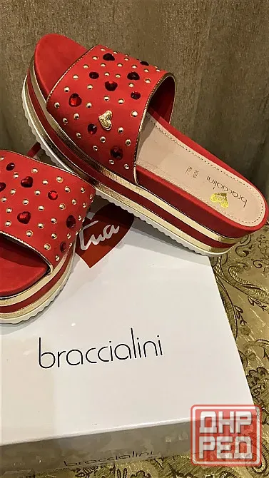 Шлепки женские Braccialini р.40 оригинал Италия Донецк - изображение 3