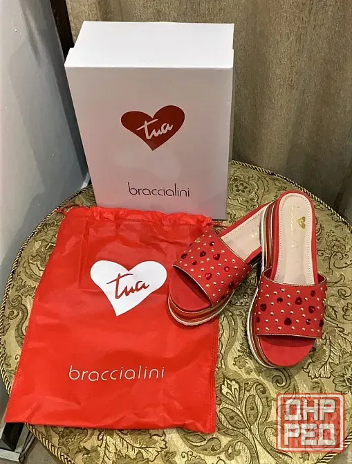 Шлепки женские Braccialini р.40 оригинал Италия Донецк - изображение 1