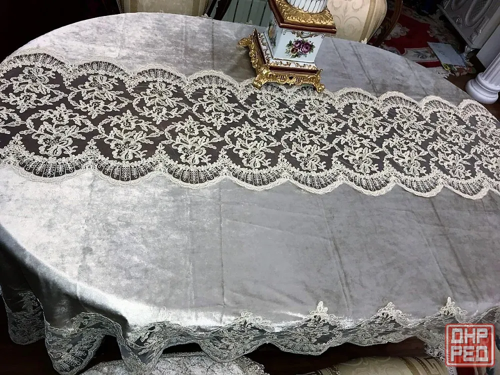 Скатерть велюр на стол производство Италия 150*220 Донецк - изображение 4