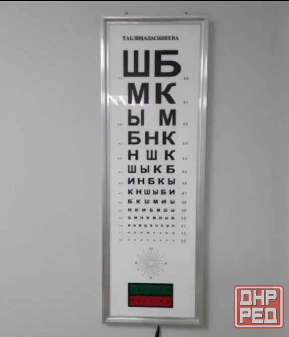 Таблица Сивцева с подсветкой Донецк - изображение 1