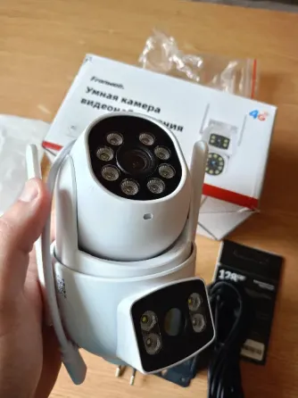 Камера видеонаблюдения от симки 4g, 128gb флешка Макеевка