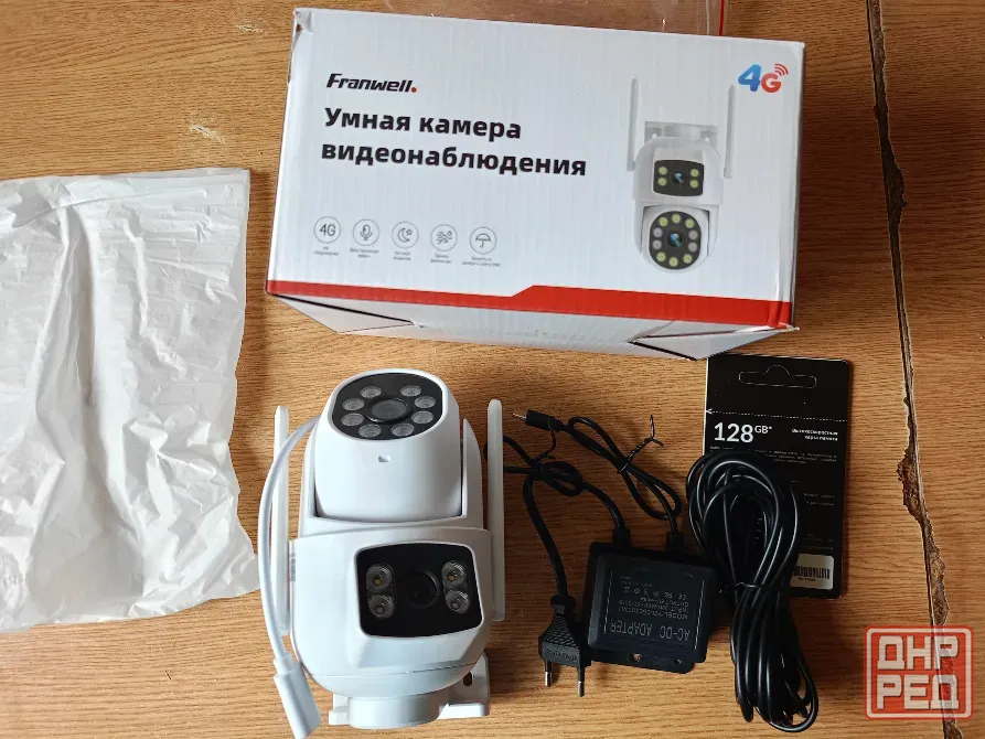Камера видеонаблюдения от симки 4g, 128gb флешка Макеевка - изображение 1