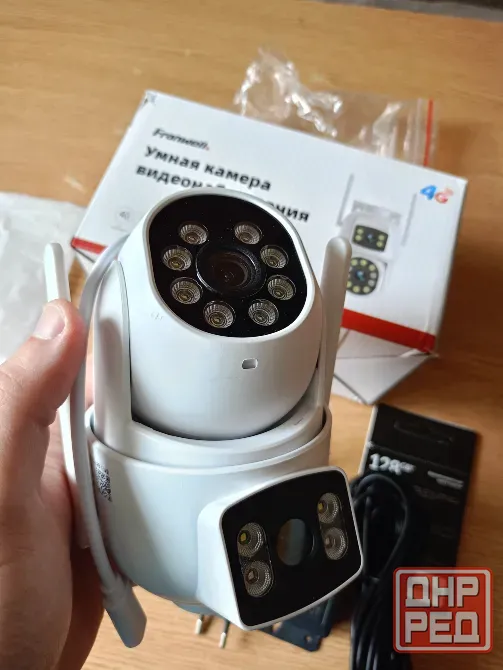 Камера видеонаблюдения от симки 4g, 128gb флешка Макеевка - изображение 2