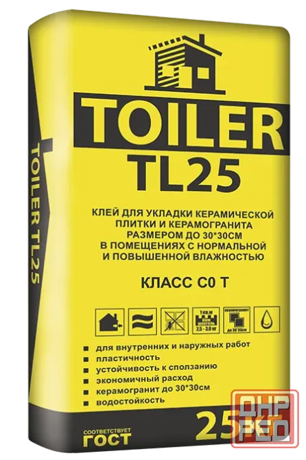 Клей для плитки TOILER TL25 (25кг) Донецк - изображение 1
