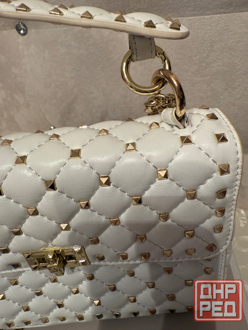 Сумка Valentino из натуральной кожи белая Донецк - изображение 7
