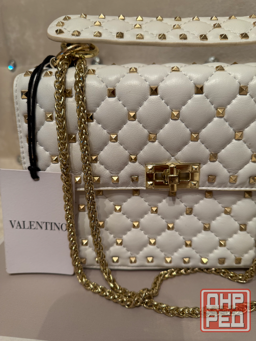 Сумка Valentino из натуральной кожи белая Донецк - изображение 6
