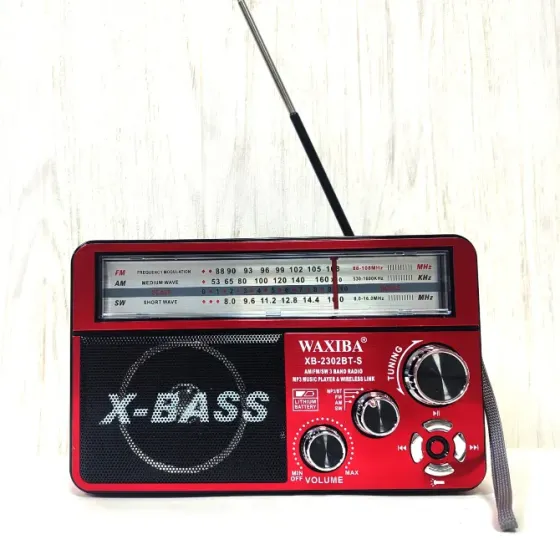 Аккумуляторный радиоприемник XB-2302BT-S с Bluetooth/USB/SD/ с солнечной панелью Донецк