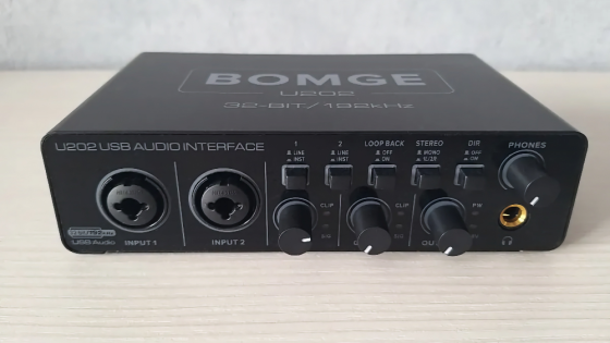 Звуковая карта BOMGE U202, USB, студийная, аудиоинтерфейс, внешняя Донецк