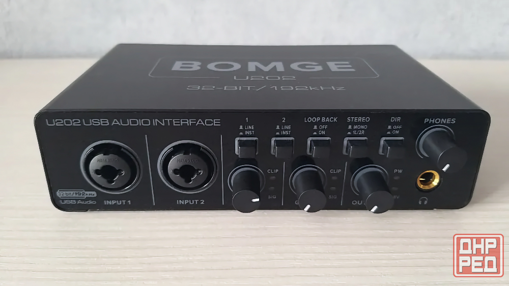 Звуковая карта BOMGE U202, USB, студийная, аудиоинтерфейс, внешняя Донецк - изображение 2
