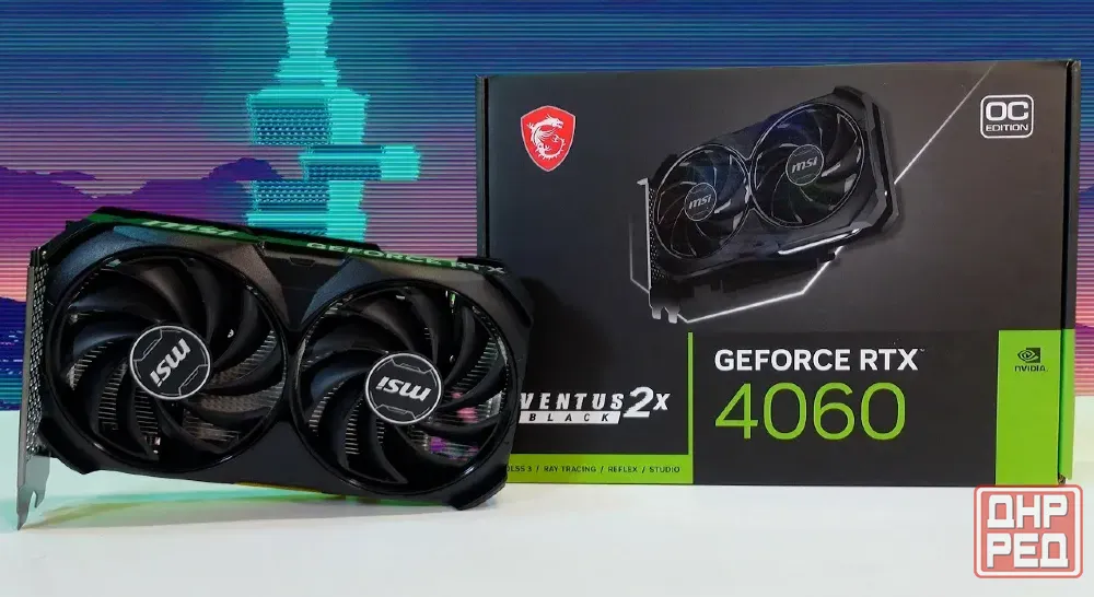 MSI GeForce RTX 4060 ventus 2X black 8G OC Харцызск - изображение 1