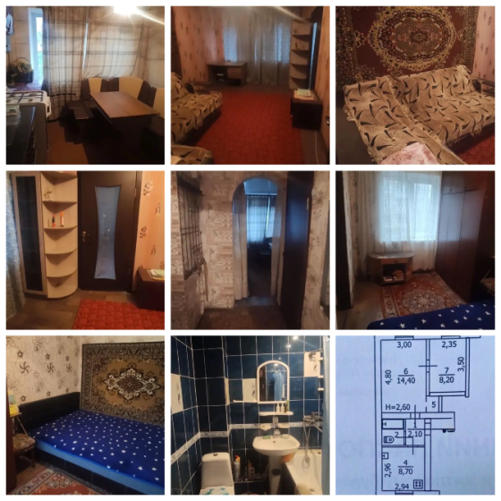 2-кв. ост. Шоколад с мебелью и техникой торг Макеевка
