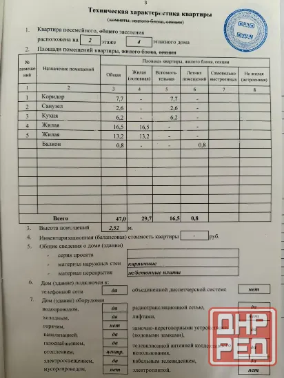 Продаётся 2-комнатная квартира под ремонт в Буденовском районе** Донецк - изображение 3