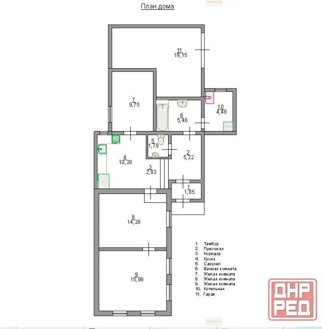 Продажа дома в Донецке площадью 57м2. на земельном участке 5,5 сот. в Калининском р-не Донецк - изображение 2