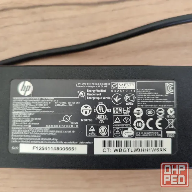 Блок питания ноутбука HP PPP012H-S 19V 4.74A Донецк - изображение 1