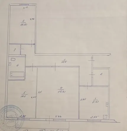 3-комнатная, 68 м², Енакиево, район Ватутина, ул. Саратовская. . Енакиево