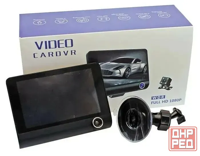 видеорегистратор Video CarDVR Full HD 1080p WDR c аккумом 300ма Донецк - изображение 1