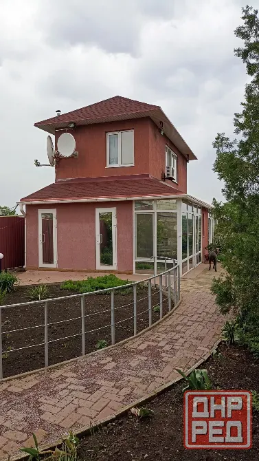 Продам жилой дом 93м2,на участке с началом строительства коттеджа 500м2 Донецк - изображение 1
