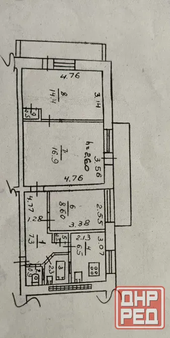 Продажа 3х ком,Ворошиловский ,школа 13. ул. розы Люксембург. Донецк - изображение 1