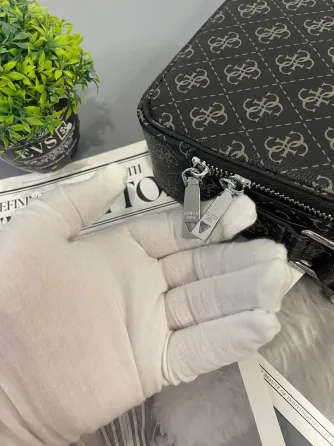GUESS Urban Monogram Black мужская сумка Макеевка