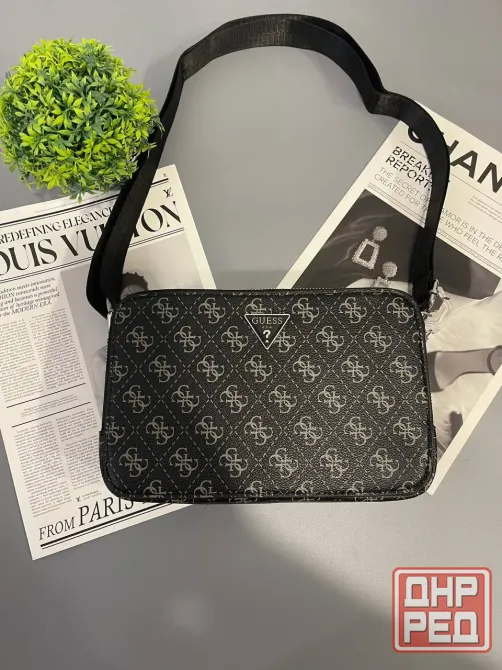 GUESS Urban Monogram Black мужская сумка Макеевка - изображение 1