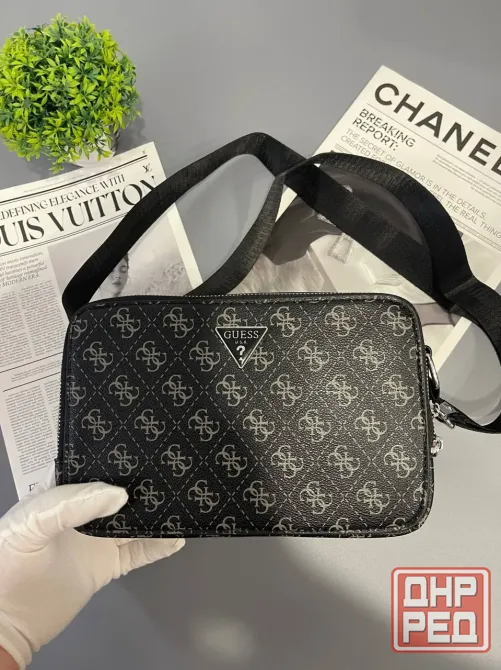 GUESS Urban Monogram Black мужская сумка Макеевка - изображение 3