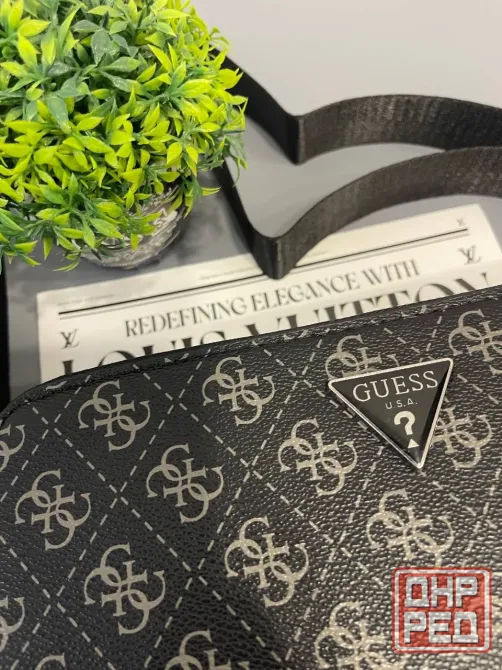 GUESS Urban Monogram Black мужская сумка Макеевка - изображение 6