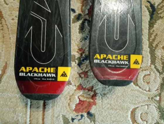 Лыжи горные K2 Apache Blackhawk 174 см (радиус 16 м) + чехол и лыжные палки Донецк