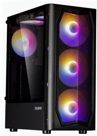Корпус Miditower Zalman n4 Black (atx, Window, 6xrgb Fan, Usb2.0 x2, Usb3.0x1, Без бп) - арт:7595 Макеевка