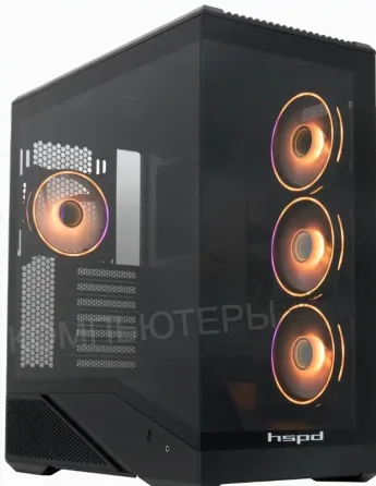 Корпус Hspd f711-tgbk-argb Black - арт:2217 Макеевка