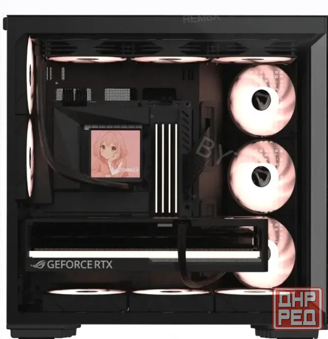 Корпус Formula Crystal z7 Черный Без бп Atx 11x120mm 4x140mm - арт:1392 Макеевка - изображение 4