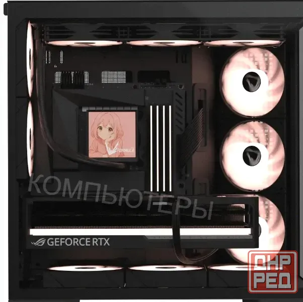 Корпус Formula Crystal z7 Черный Без бп Atx 11x120mm 4x140mm - арт:1392 Макеевка - изображение 1