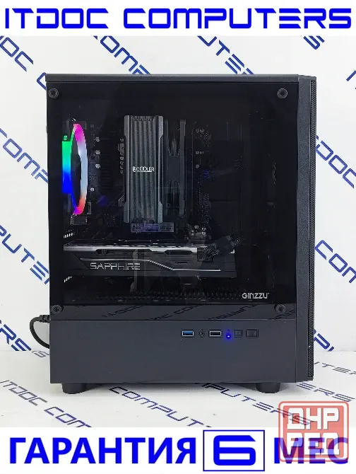 Игровой пк Ryzen 5 3600/16Gb/256Gb SSD/RX580 8Gb Донецк - изображение 2
