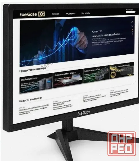 Монитор 27 Exegate eb2700 (tn Led Grade a+, Fhd, 1920x1080@60гц, 16:9, 200cd/m2, 1000:1, - арт:8540 Макеевка - изображение 1