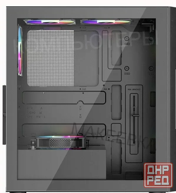 Корпус 1stplayer Trilobite t7-p Black t7-p-bk-4f1 - арт:9599 Макеевка - изображение 4