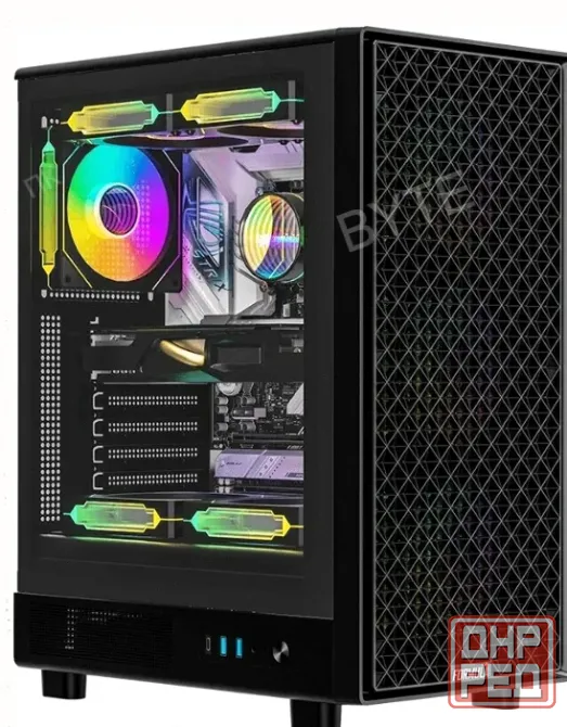 Корпус Компьютерный Atx Formula Mana Dynamic / Mana Dyn, Midi-tower, Без бп, Черный - арт:1300 Макеевка - изображение 1