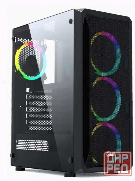 Корпус Mid-tower Powercase Mistral z4 Mesh Led Черный Cmizb-l4 - арт:1530 Макеевка - изображение 1