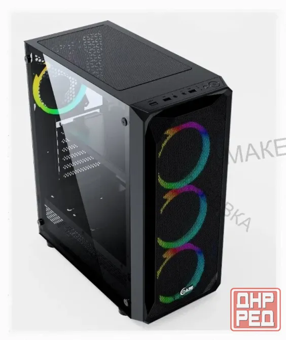 Корпус Mid-tower Powercase Mistral z4 Mesh Led Черный Cmizb-l4 - арт:1530 Макеевка - изображение 3