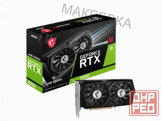 Видеокарта Msi Geforce Rtx 3050 Gaming x 6g 1507mhz Pci-e 4.0 6144mb 14000mhz 96bit 2xhdm - арт:1434 Макеевка - изображение 1