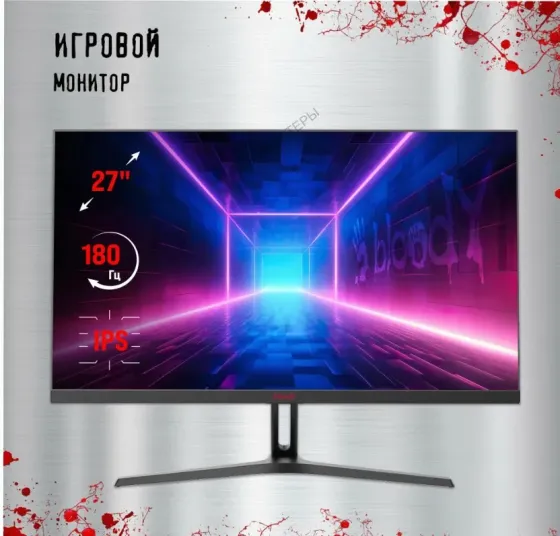 Монитор Игровой Bloody mn270f, 1920x1080, Ips, 180гц, 2хhdmi, 1хdp, Черный - арт:5362 Макеевка