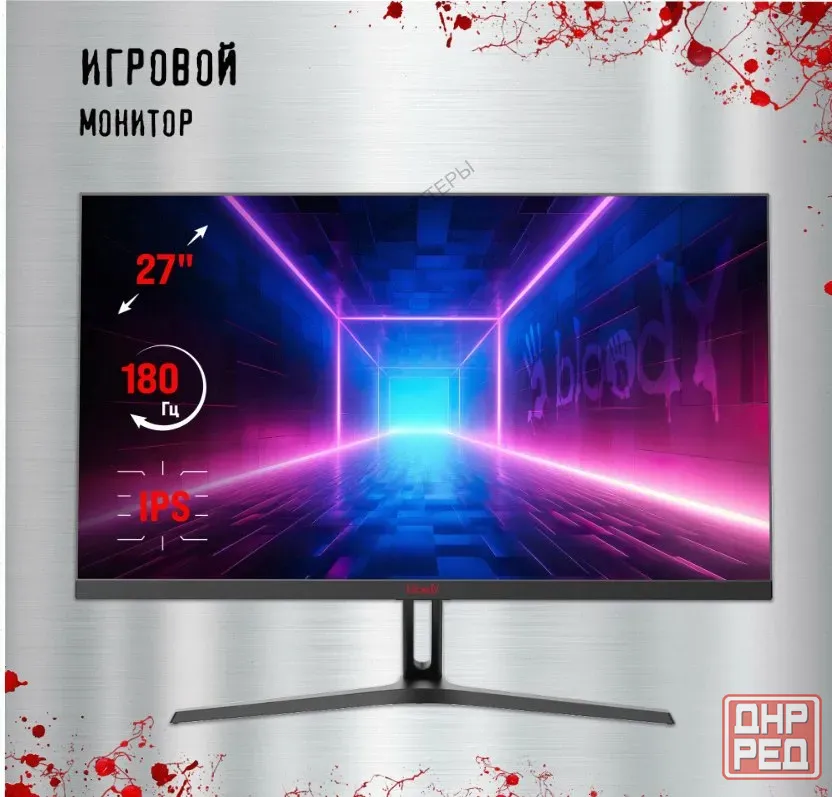 Монитор Игровой Bloody mn270f, 1920x1080, Ips, 180гц, 2хhdmi, 1хdp, Черный - арт:5362 Макеевка - изображение 1