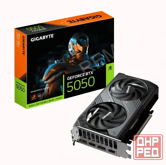 Видеокарта Gigabyte Nvidia Geforce Rtx 5050 Windforce oc 8g(gv-n5050wf2oc-8gd) - арт:3720 Макеевка - изображение 1