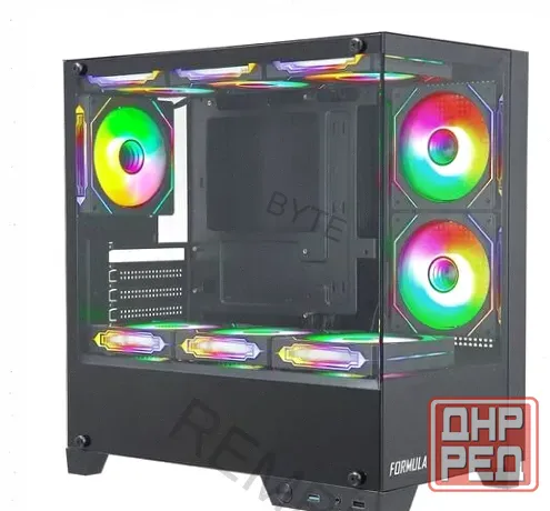 Корпус Matx Formula Crystal z1m, Mini-tower, Без бп, Черный [cristal z1m] - арт:1504 Макеевка - изображение 1