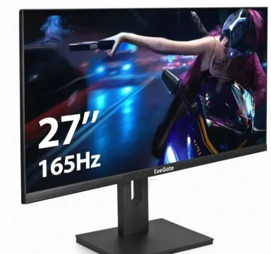 Игровой Монитор Exegate 27" eg2707c (ex296975rus) Ips 1920x1080 165hz 1ms 178/178 250nits - арт:8593 Макеевка